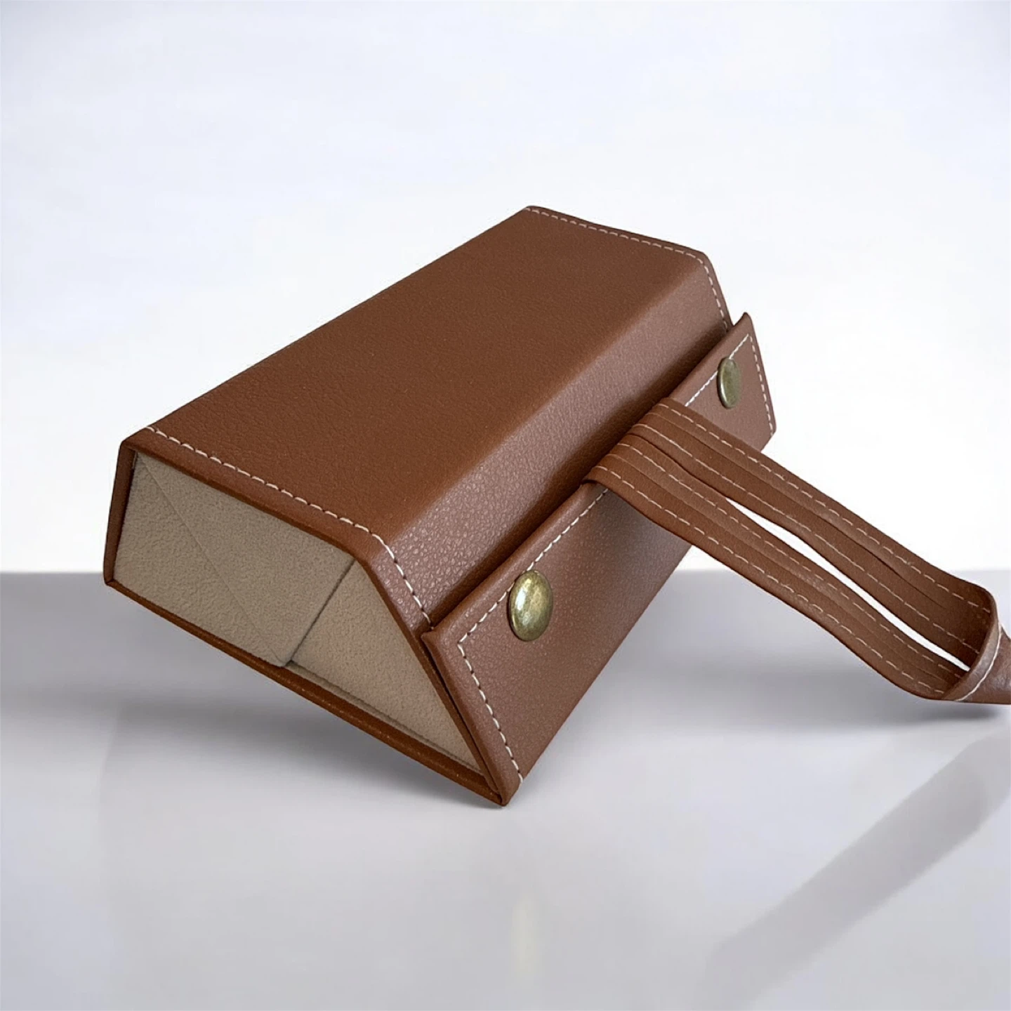 Brown Foldable Eyeglass Case - photo 2