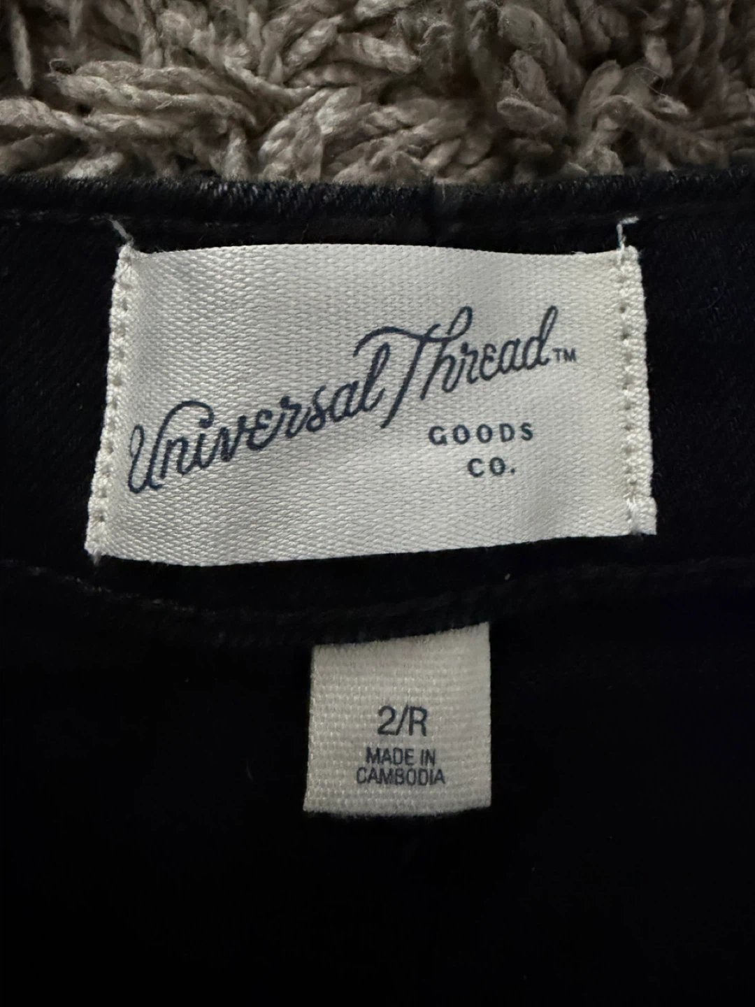 Universal Thread High Rise Cutoff Shorts Black Size 2R - photo 3