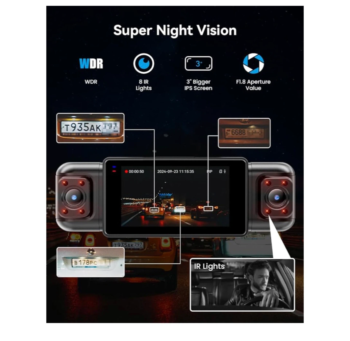 IIWEY N5 4 Channel Dash Cam FHD 1080P - photo 5