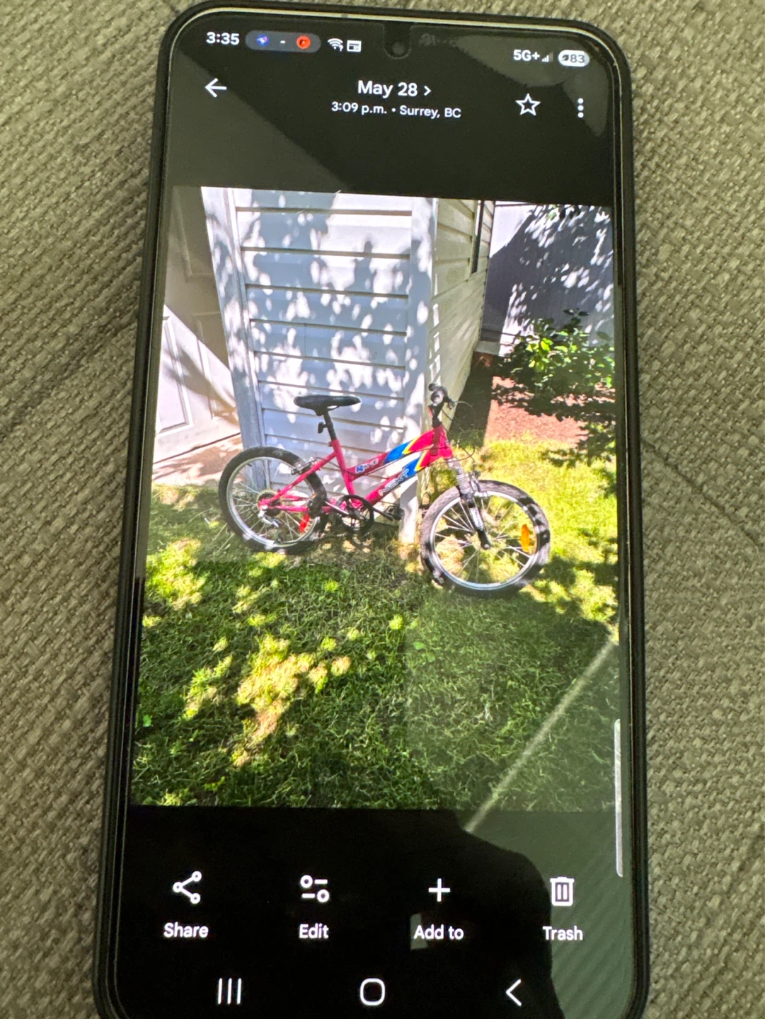 Pink BMX Bike