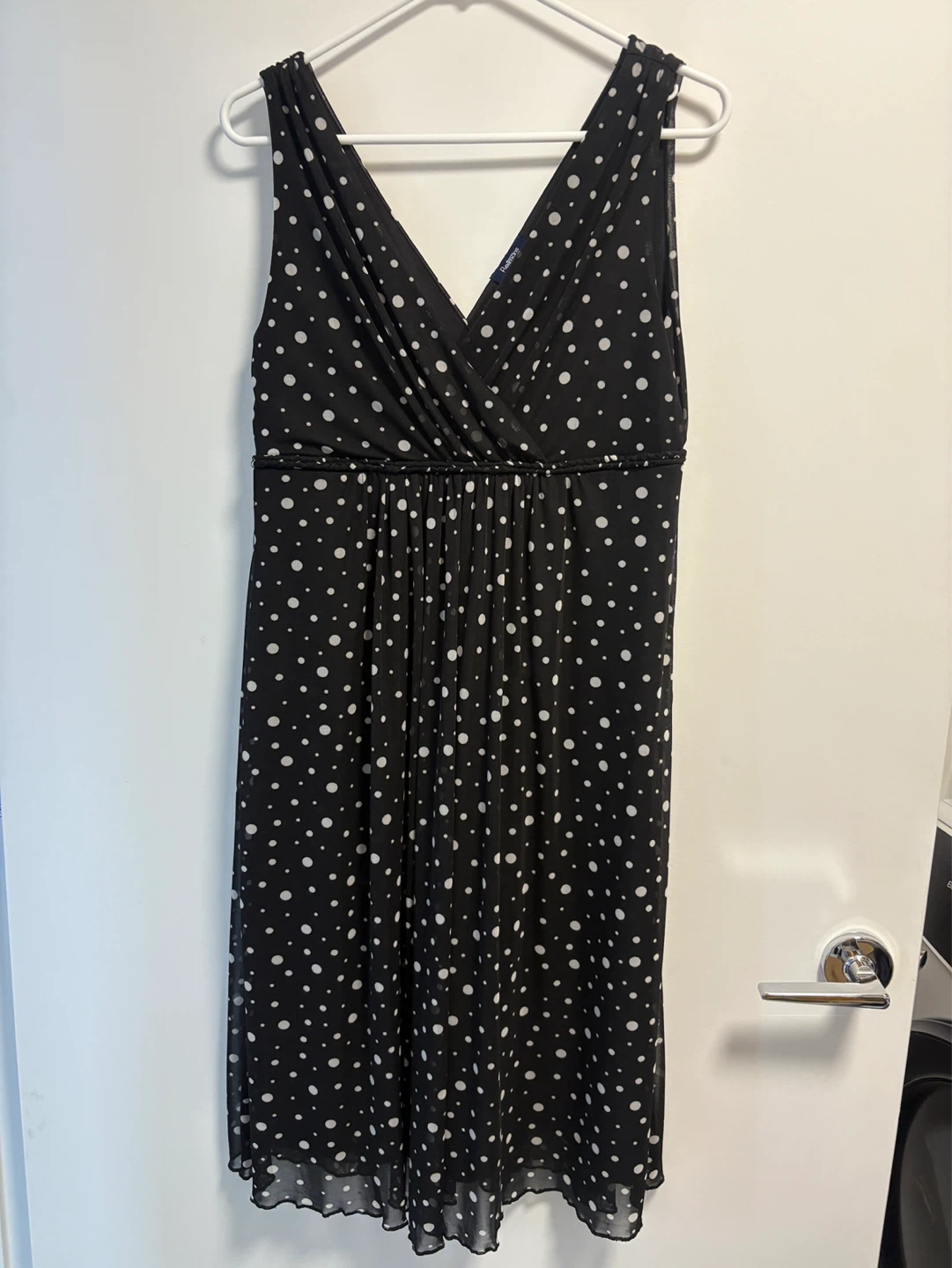 XL Black Polka Dot Dress