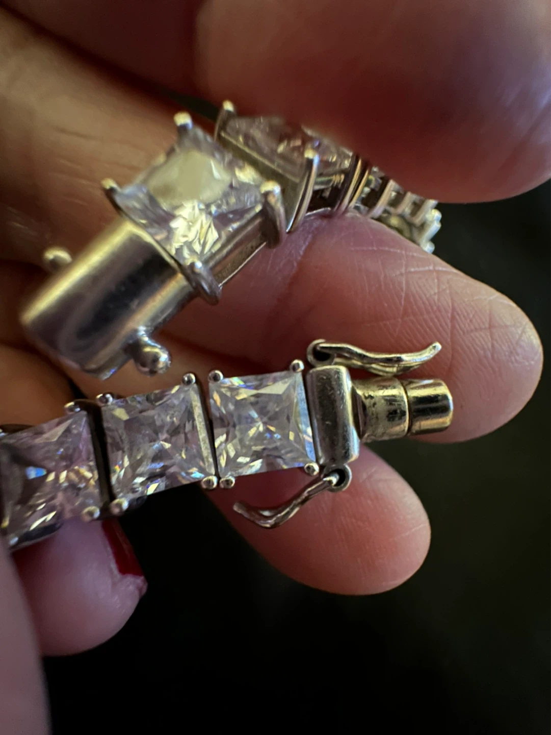 Sterling Silver CZ Tennis Bracelet - photo 4