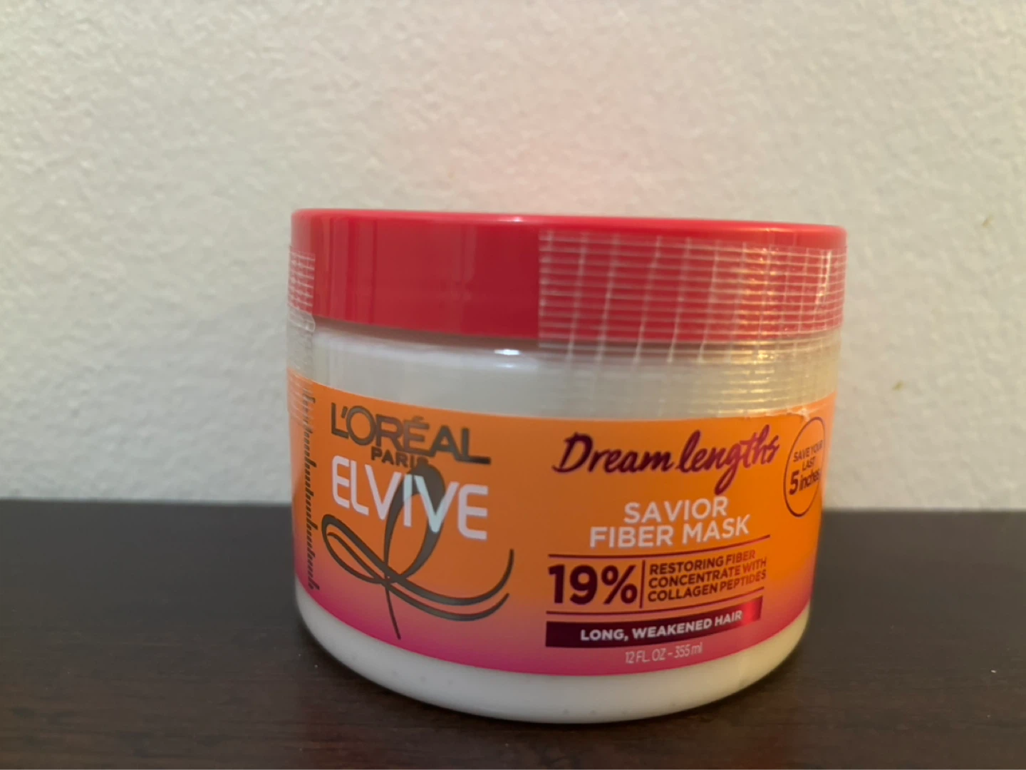 NEW-L'Oreal Elvive Dream Lengths Savior Fiber Mask 12 FL. OZ.