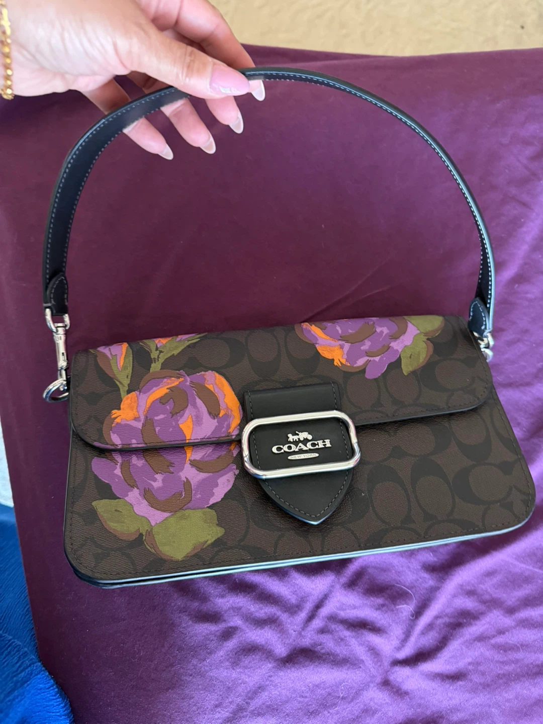 Coach Signature Floral Shoulder Bag - photo 2