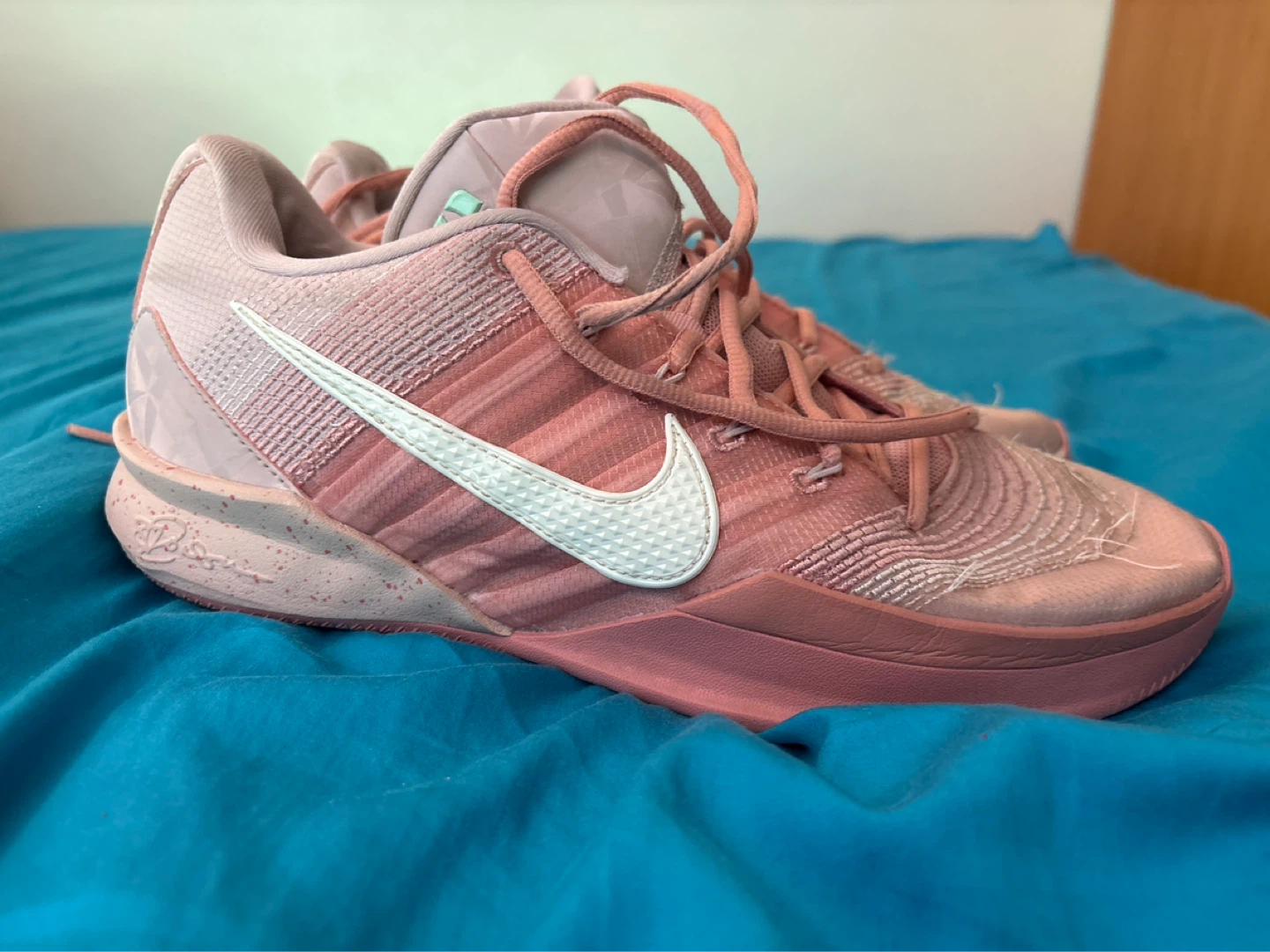 Sabrina’s pink size 11 women’s 9.5 men’s