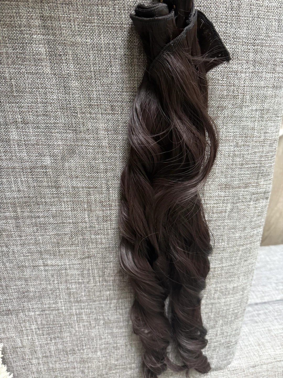 Clip-in Hair Extensions - Dark Brown - photo 2