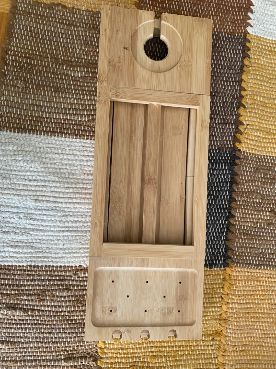 Bamboo bath tray - photo 2