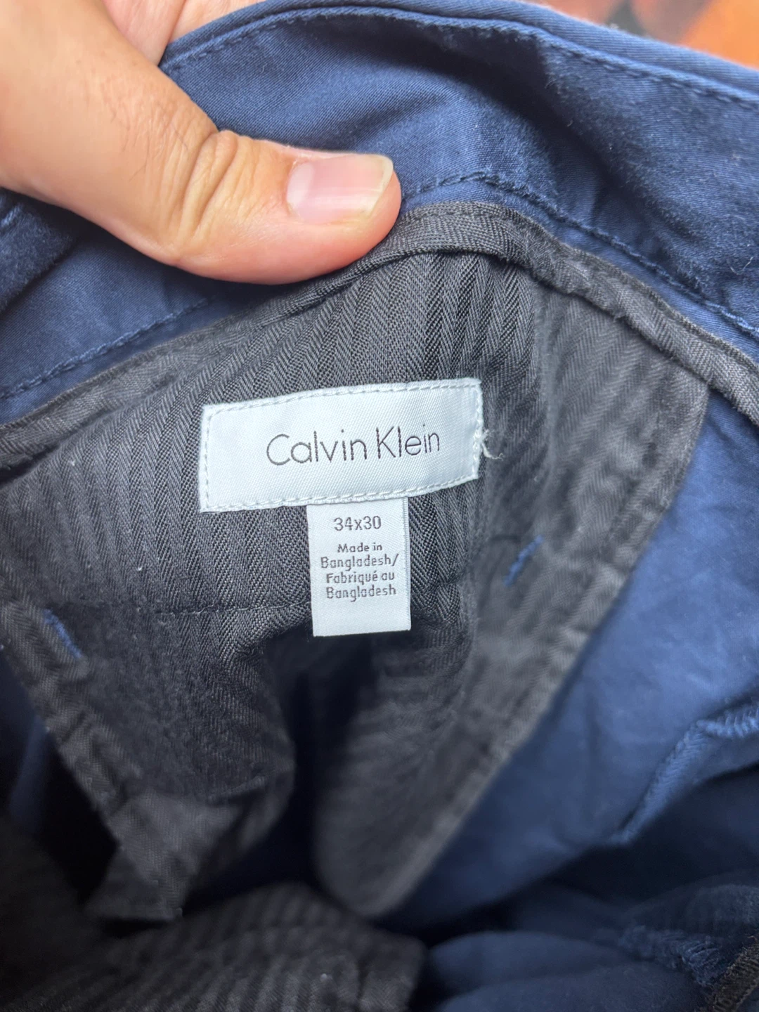 Calvin Klein Men's Navy Blue Pants 34x30 - photo 2
