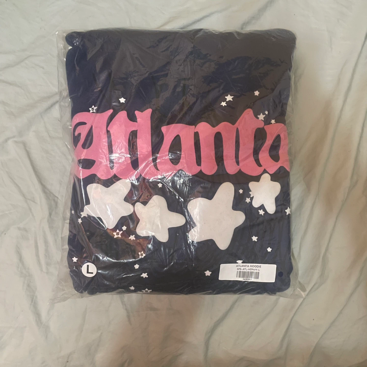 Atlanta Hoodie Navy Blue Size L