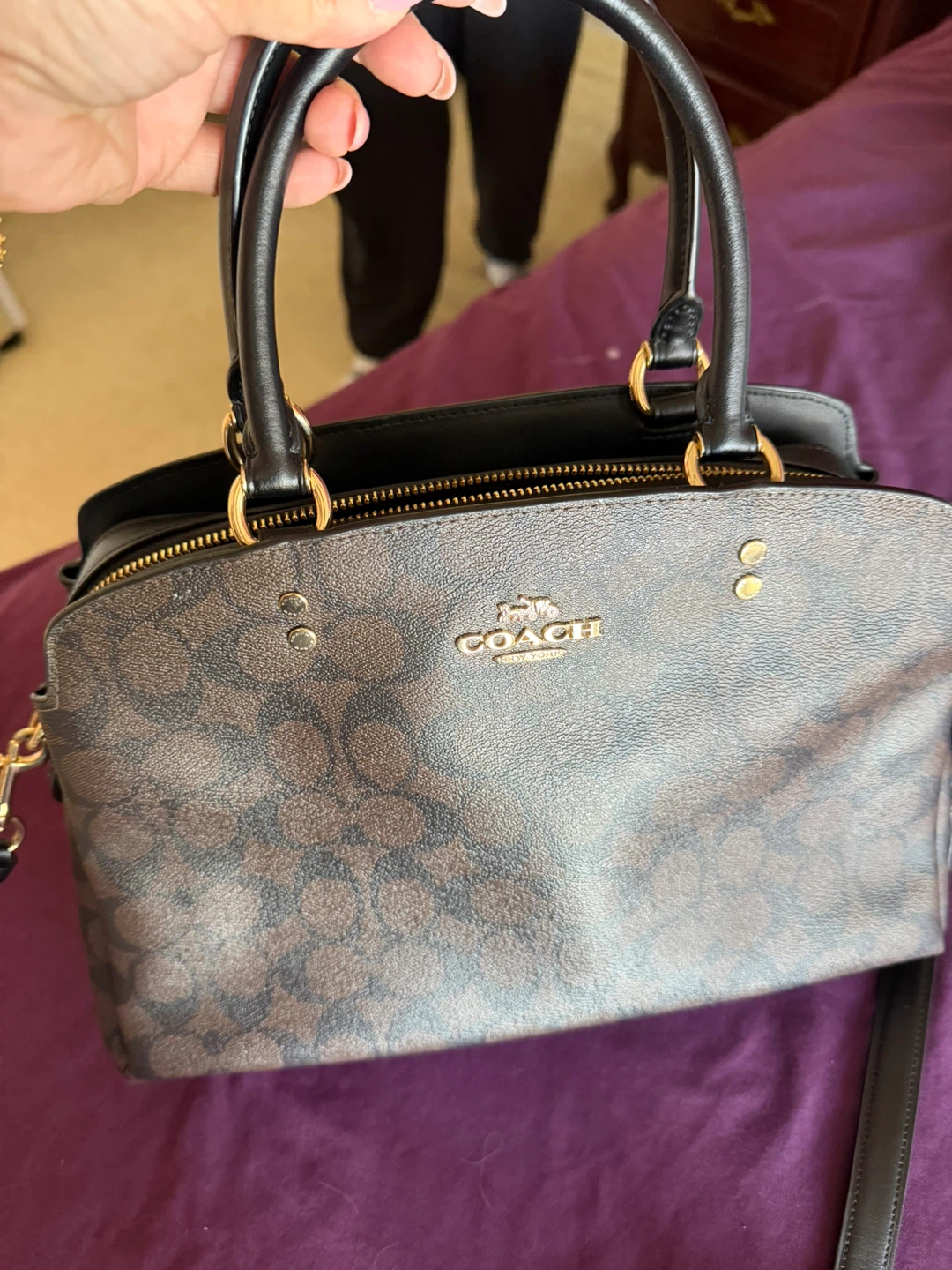Coach Signature Canvas Satchel and Wallet Set - photo 2