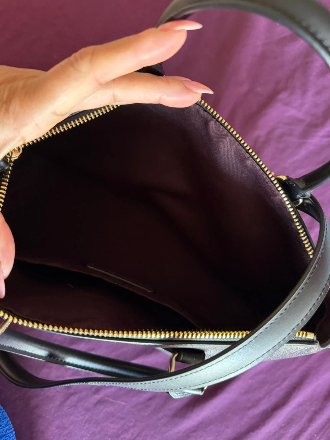 Coach Signature Brown Leather Satchel Handbag - photo 4