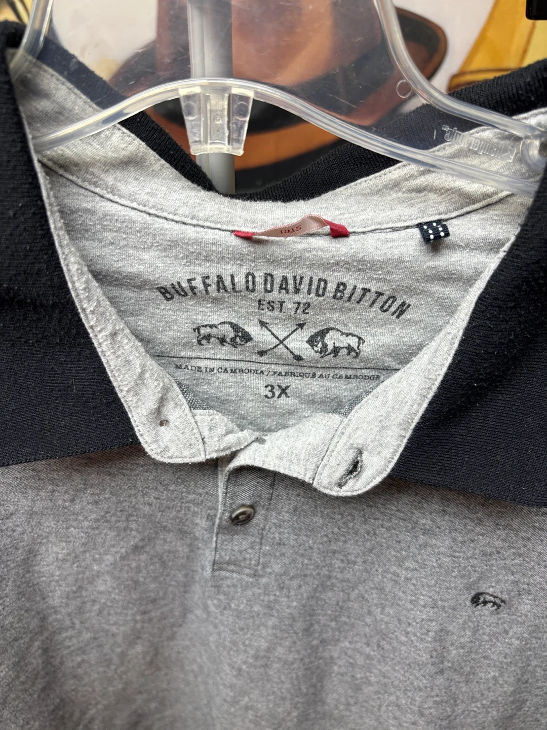 Buffalo David Bitton Grey Polo Shirt 3X - photo 2