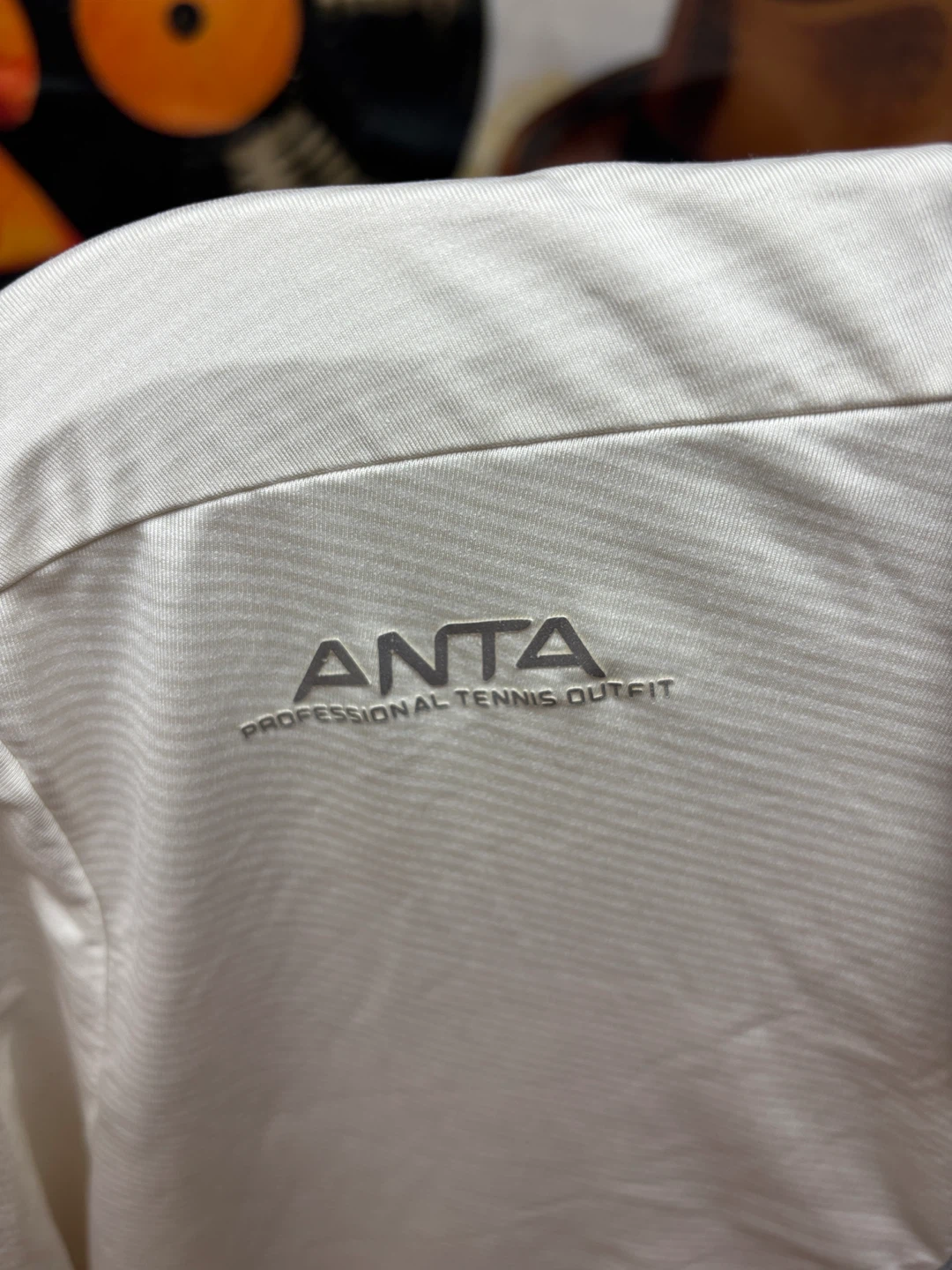 Anta Professional Tennis Outfit Polo Shirt - White/Grey - 2XL - photo 3