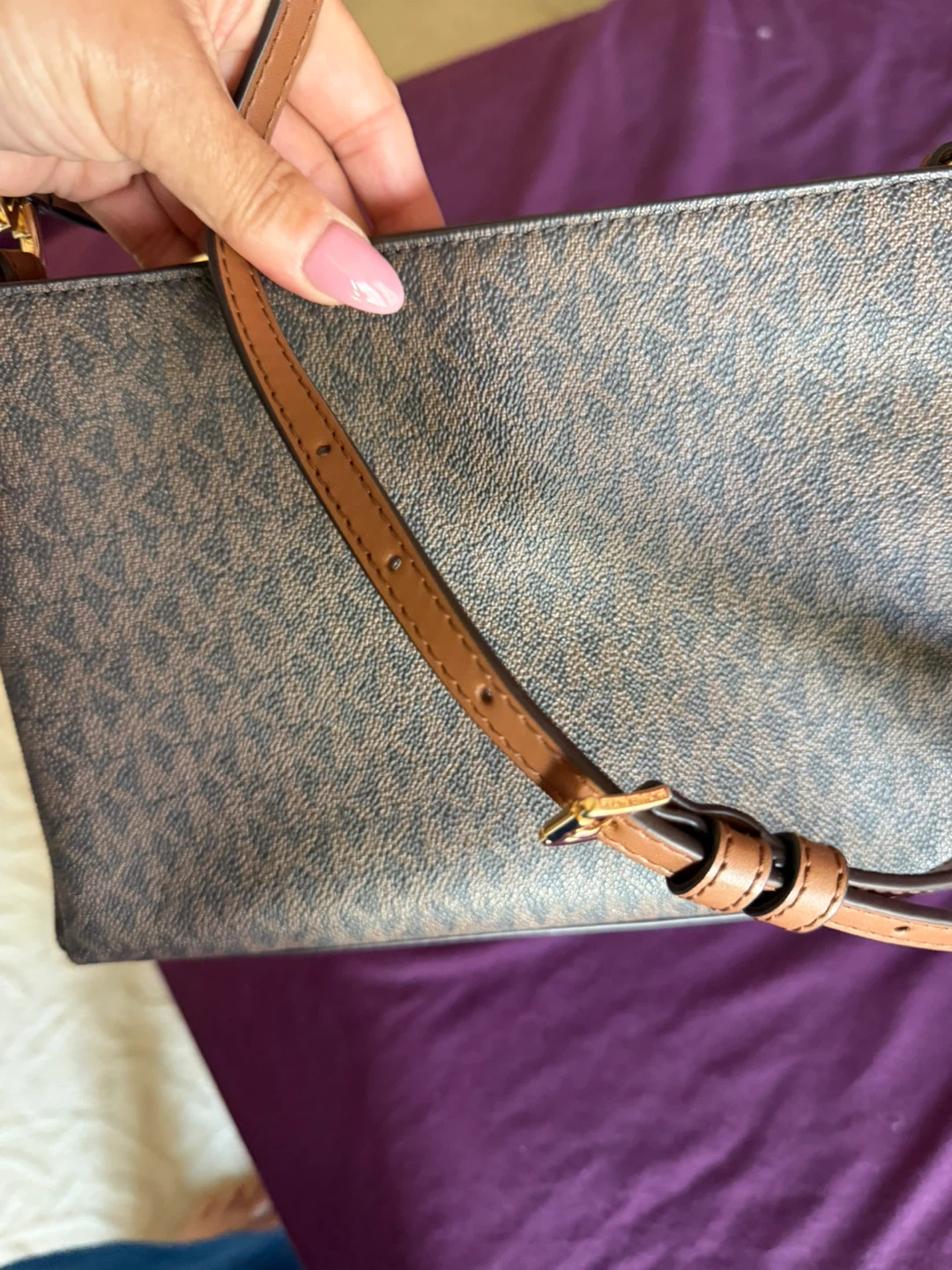 Michael Kors Brown Monogram Shoulder Bag - photo 4