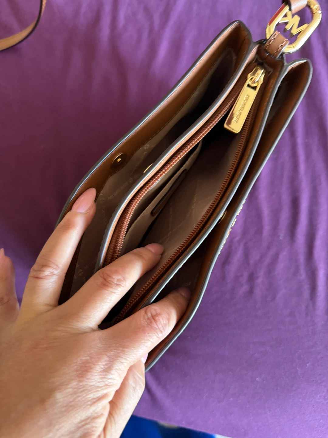 Michael Kors Brown Monogram Shoulder Bag - photo 3