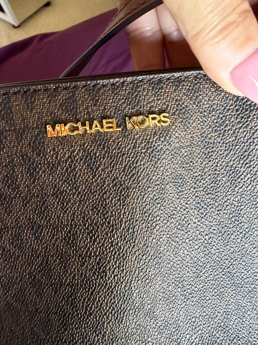 Michael Kors Brown Monogram Shoulder Bag - photo 5