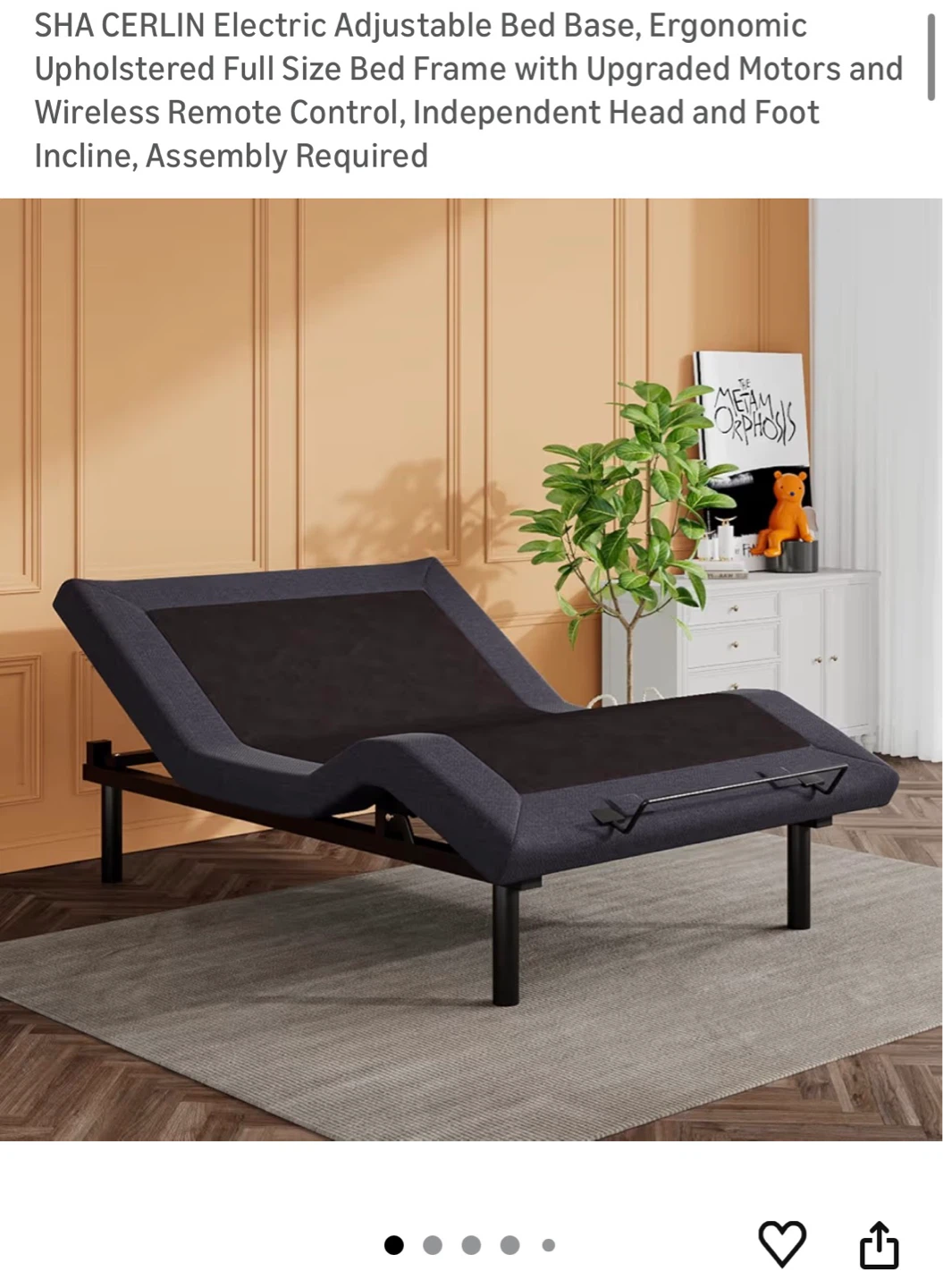 SHA CERLIN Full Size Electric Adjustable Bed Base - photo 2
