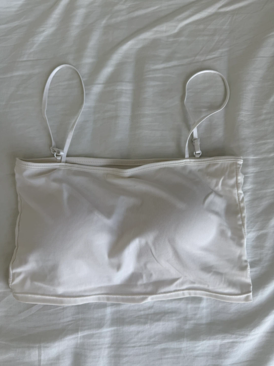 White Bandeau Bra Top