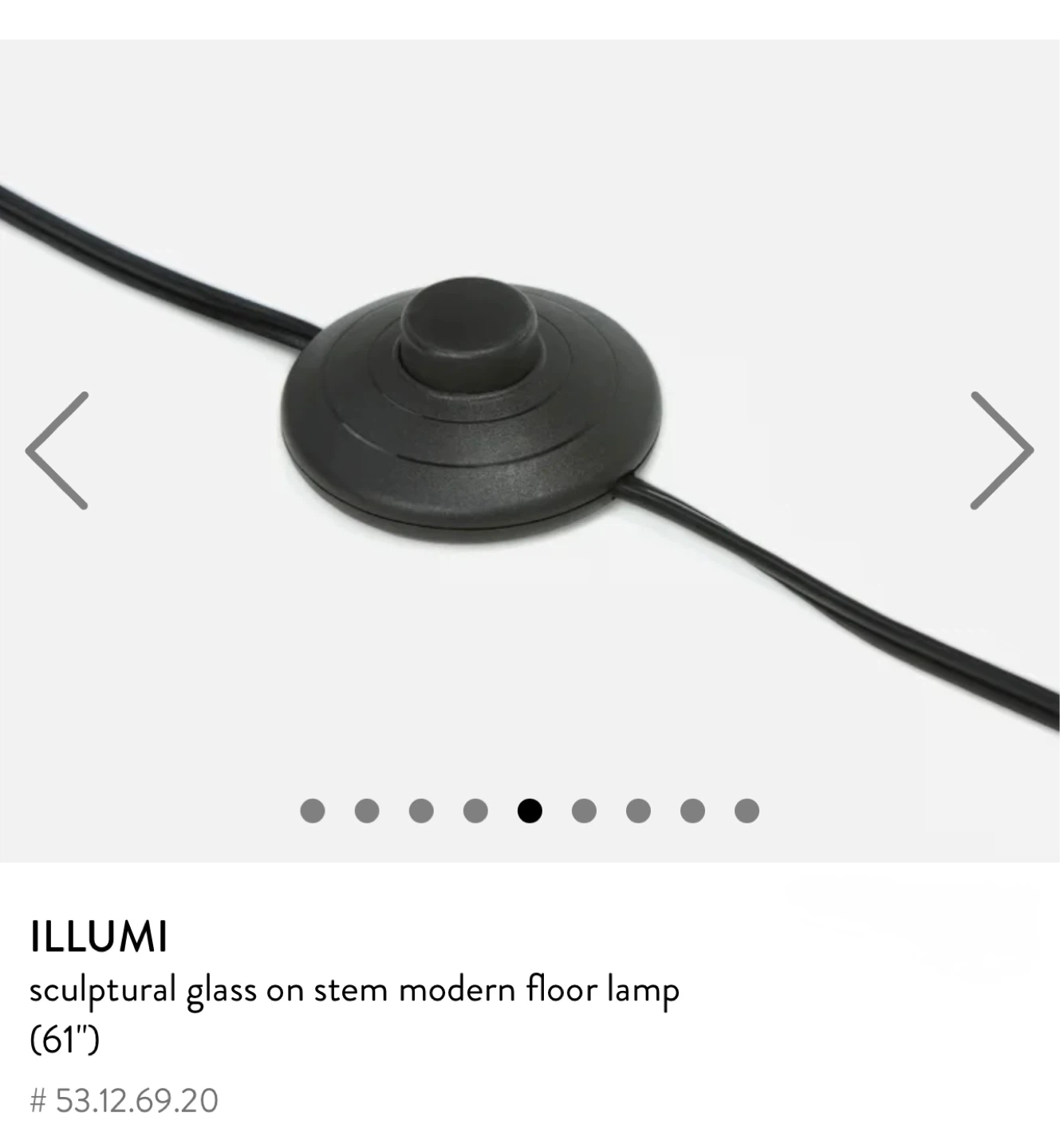 Structube ILLUMI Modern Floor Lamp (61") with free bulb - photo 5