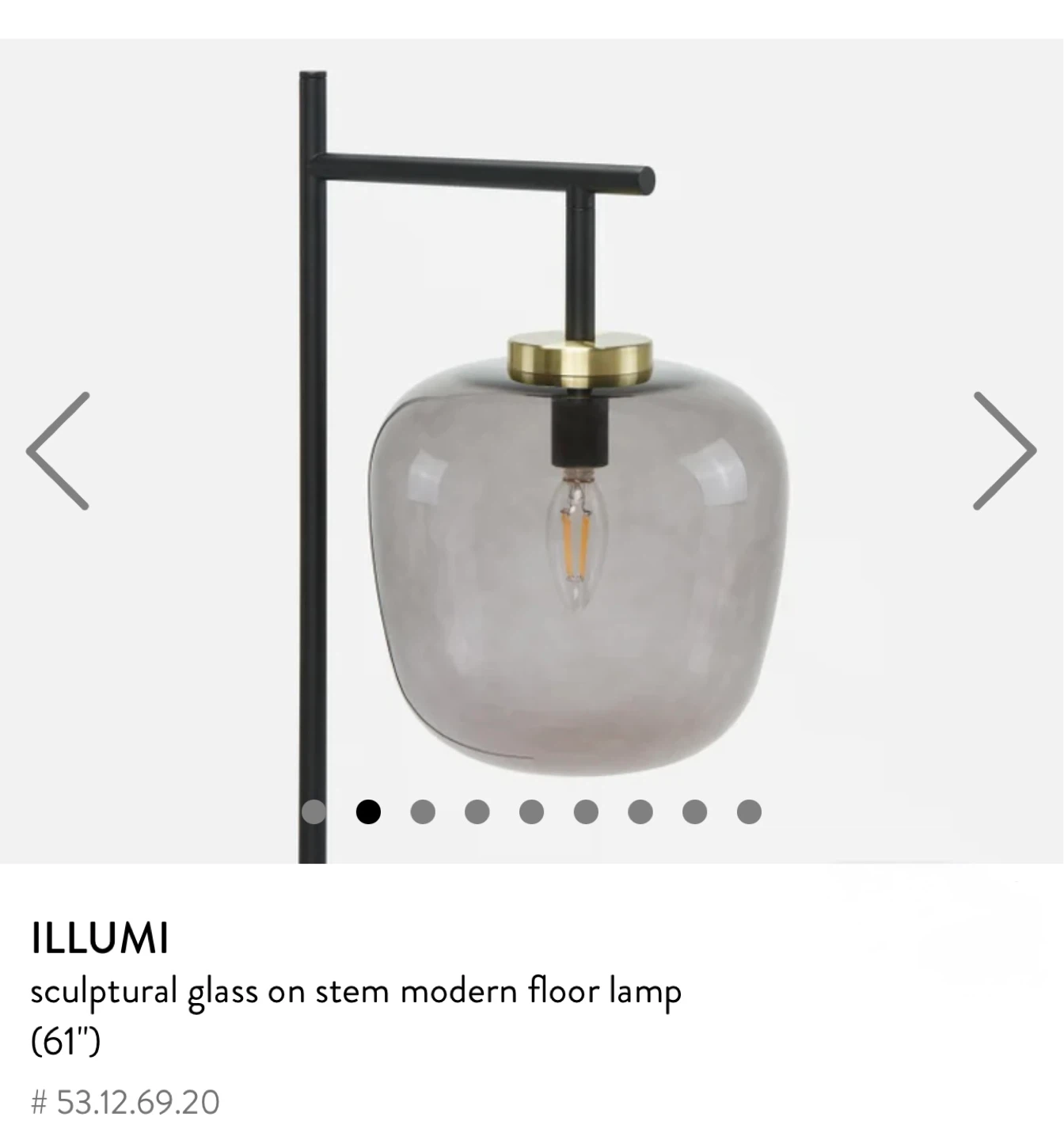 Structube ILLUMI Modern Floor Lamp (61") with free bulb - photo 2