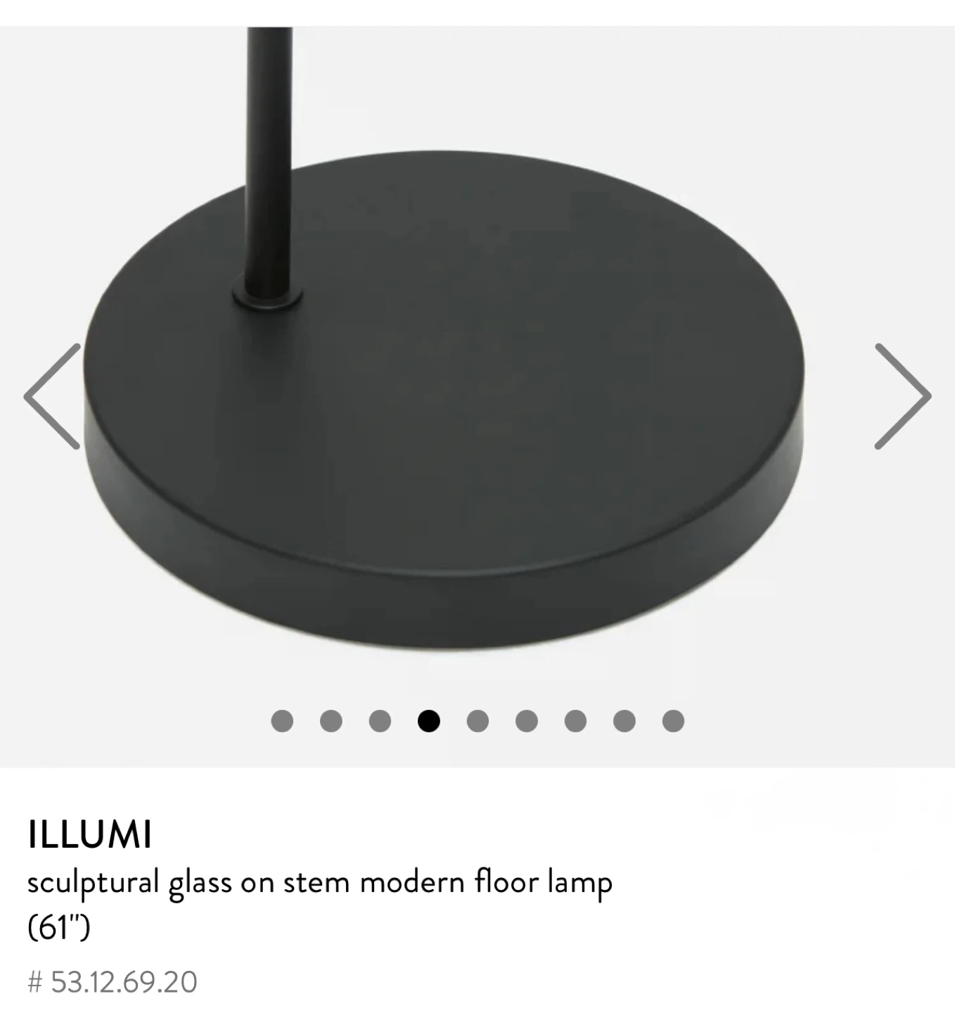 Structube ILLUMI Modern Floor Lamp (61") with free bulb - photo 4