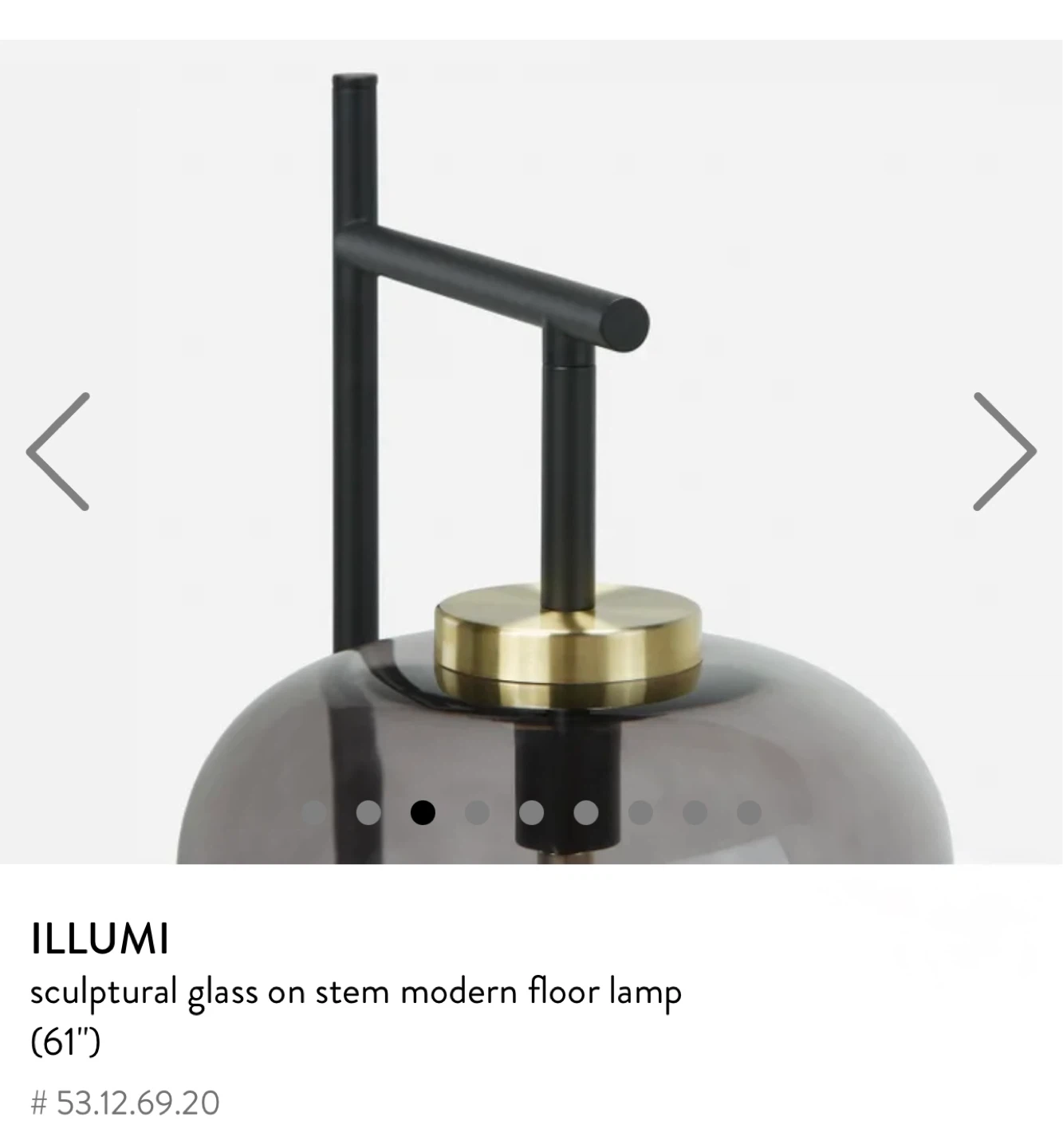 Structube ILLUMI Modern Floor Lamp (61") with free bulb - photo 3