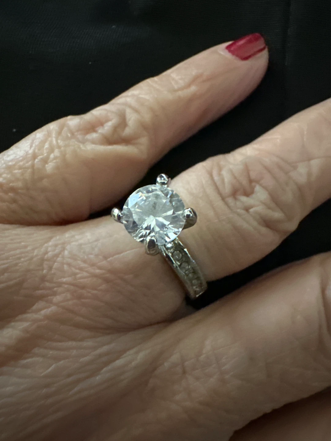 Rhinestone Engagement Ring
