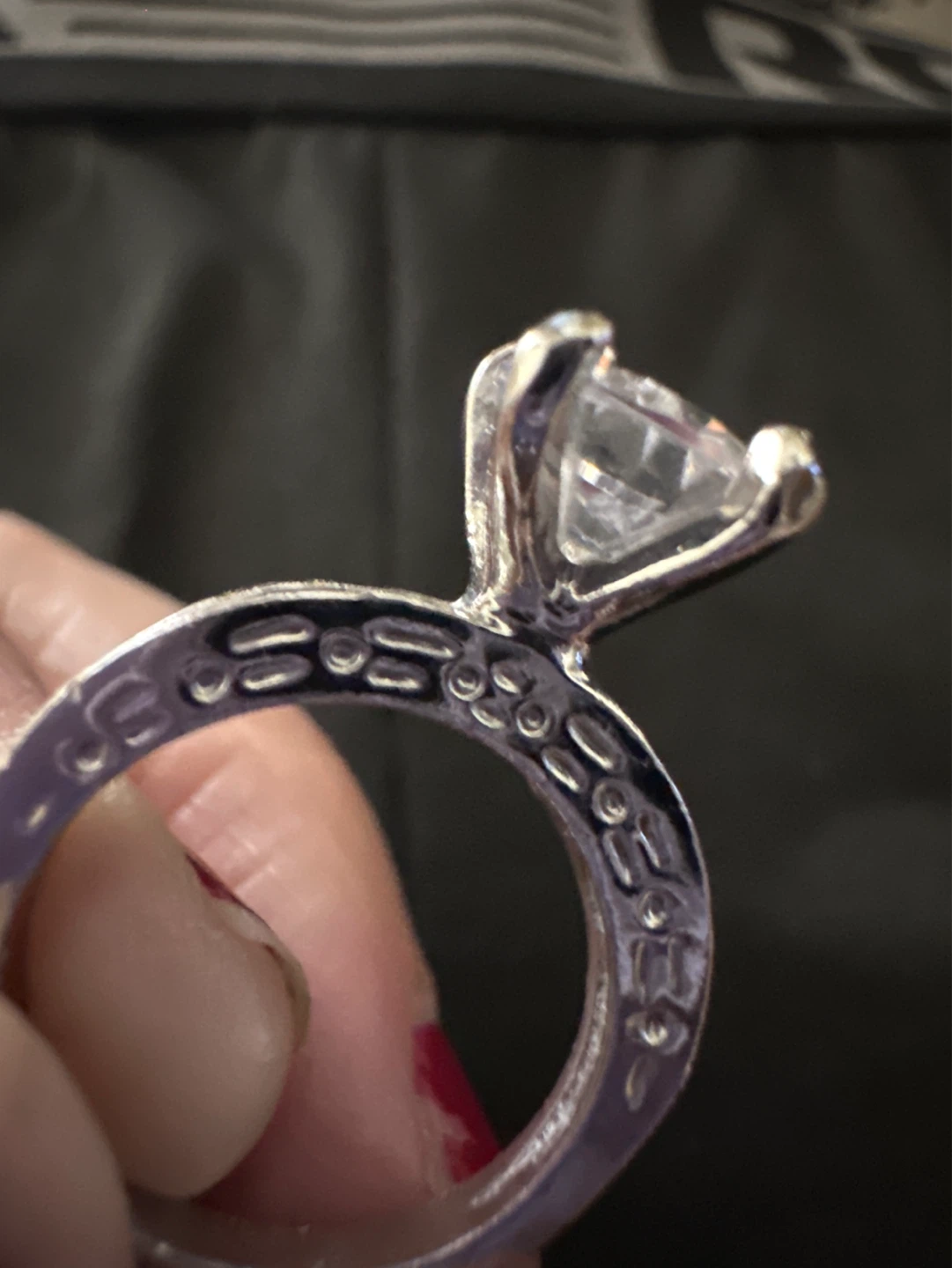 Rhinestone Engagement Ring - photo 3