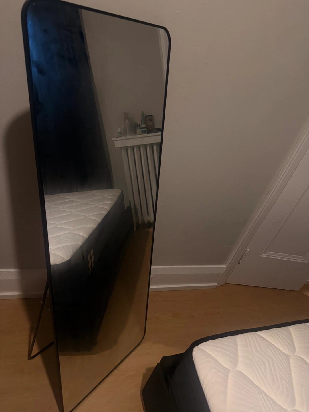 Full Length Standing Mirror with Black Frame