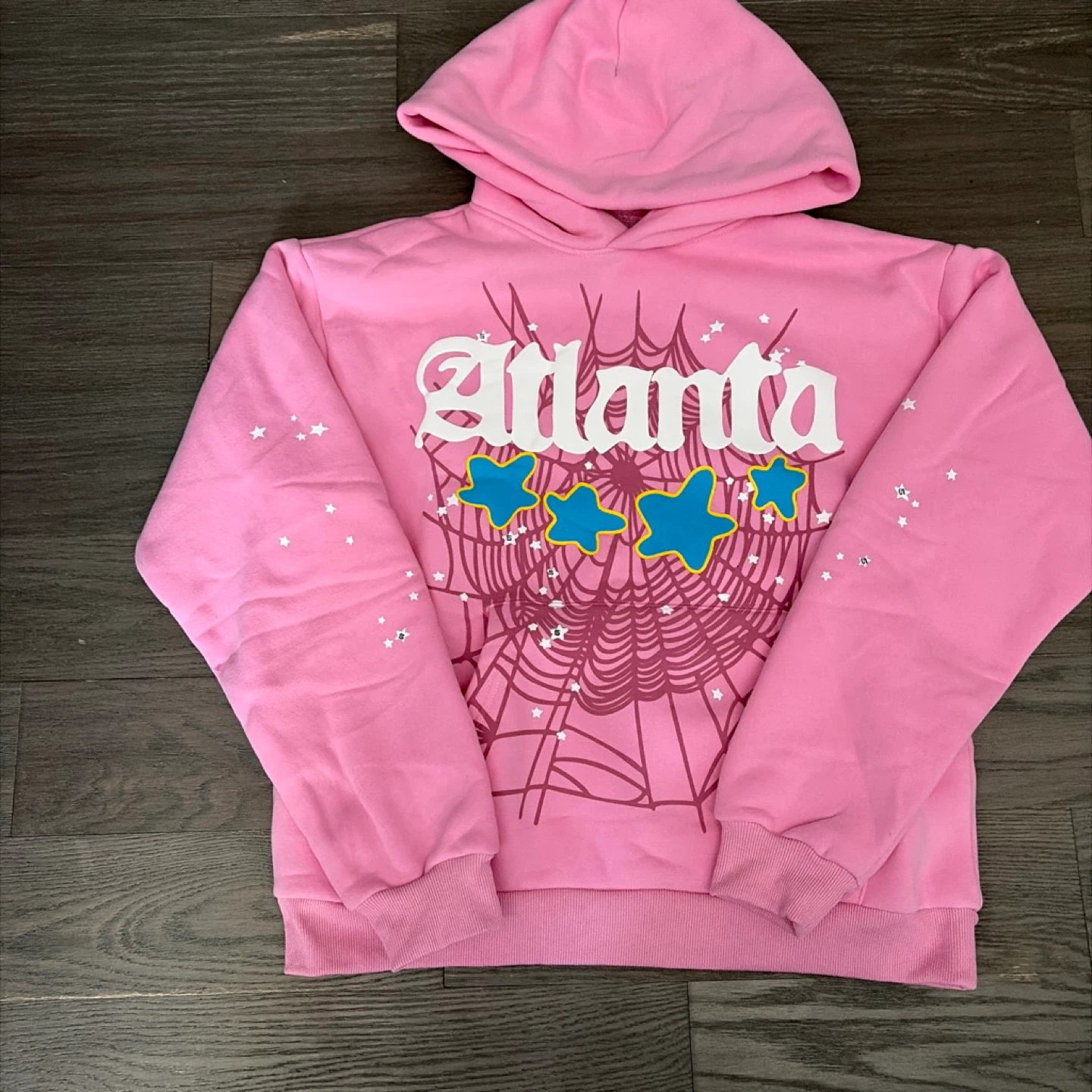 Pink Atlanta Graphic Hoodie - Size M