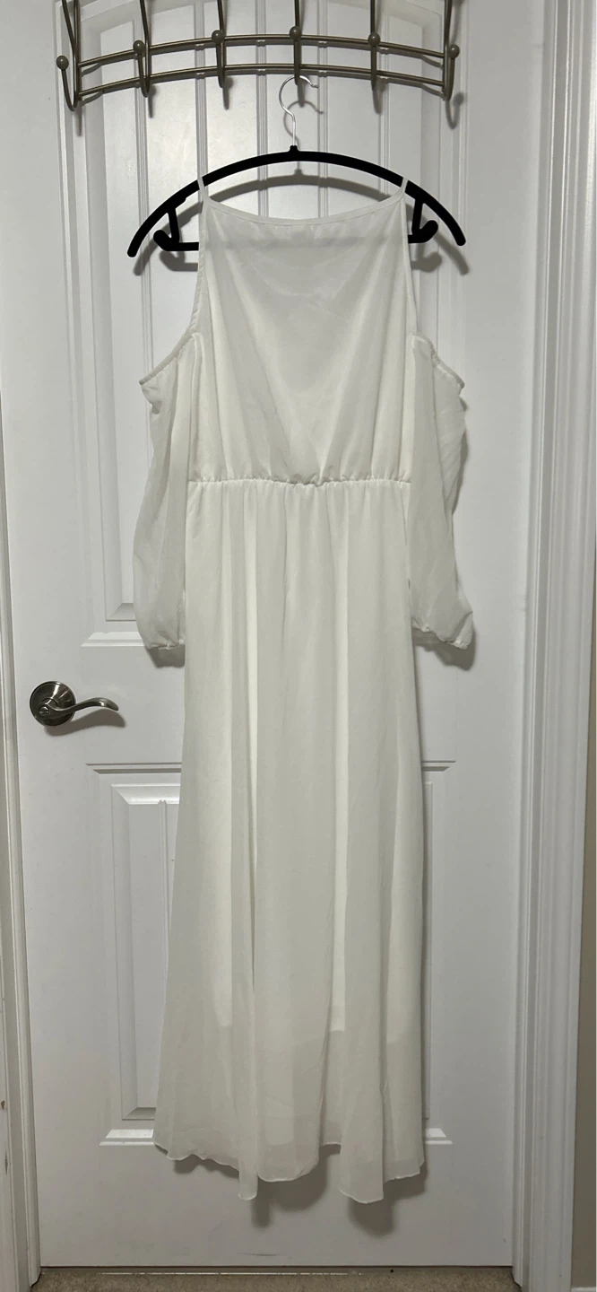 White off the Shoulder Dress - photo 2