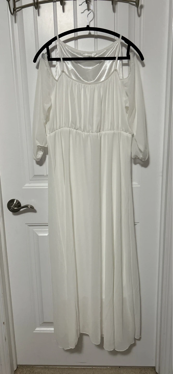White off the Shoulder Dress - photo 5