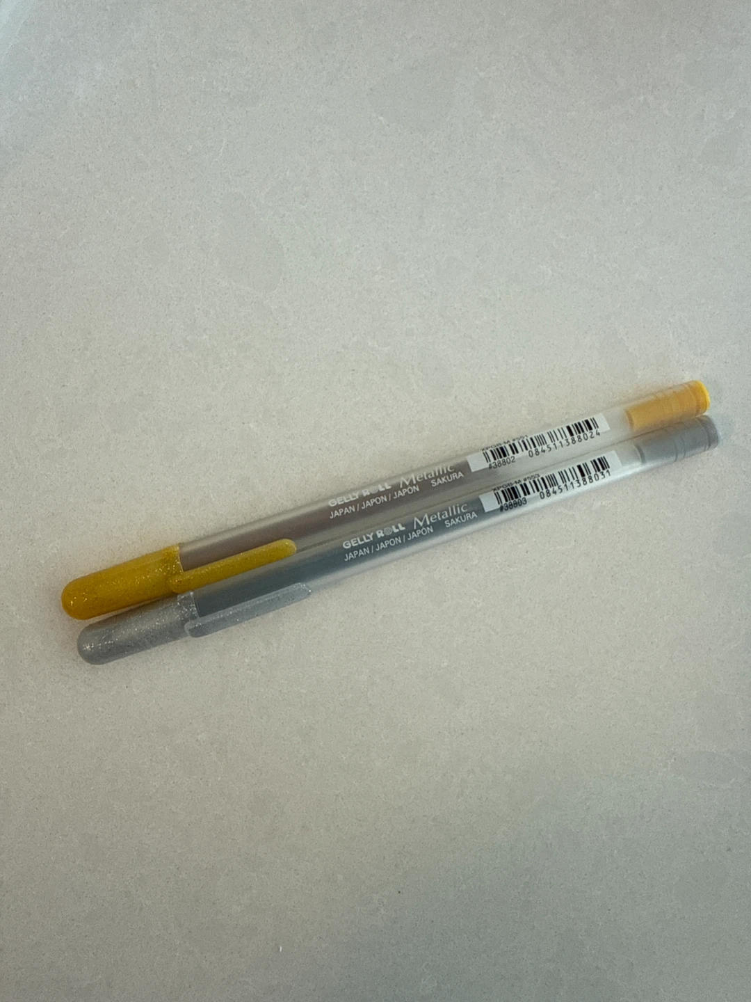 Japan Sakura Gelly Roll Metallic Pens - Gold & Silver
