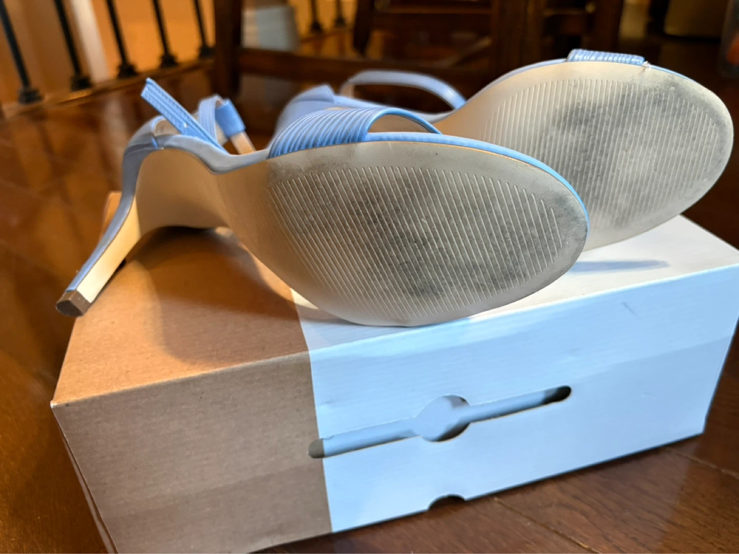 Call it Spring Blue Heeled Sandals - photo 3