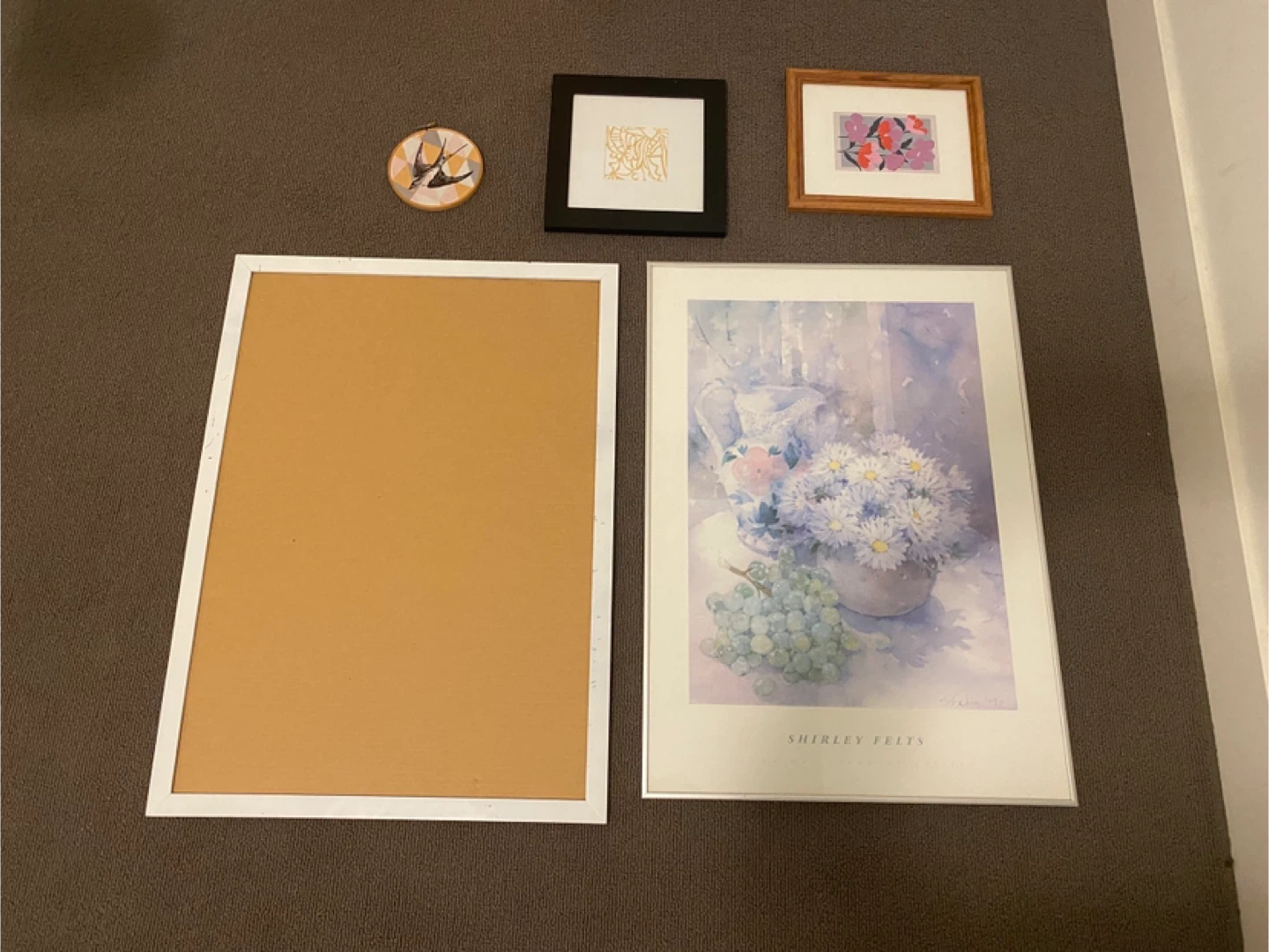 Shirley Felts Floral Still Life Framed Print