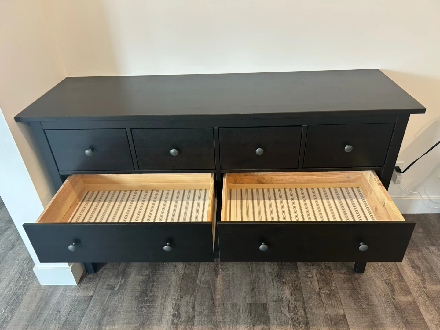 IKEA HEMNES dresser 8 drawers black brown - photo 3