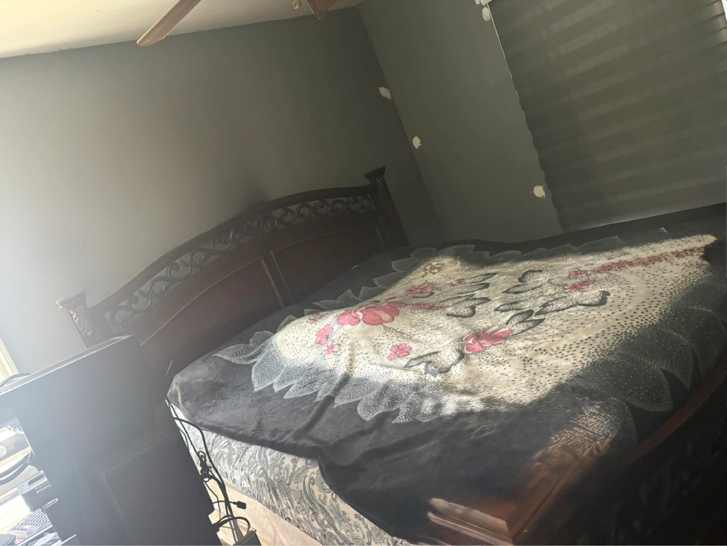 Wooden Sleigh Bed Frame