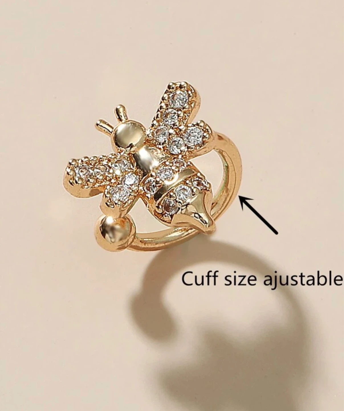 Crystal Bee Ear Cuff - photo 3