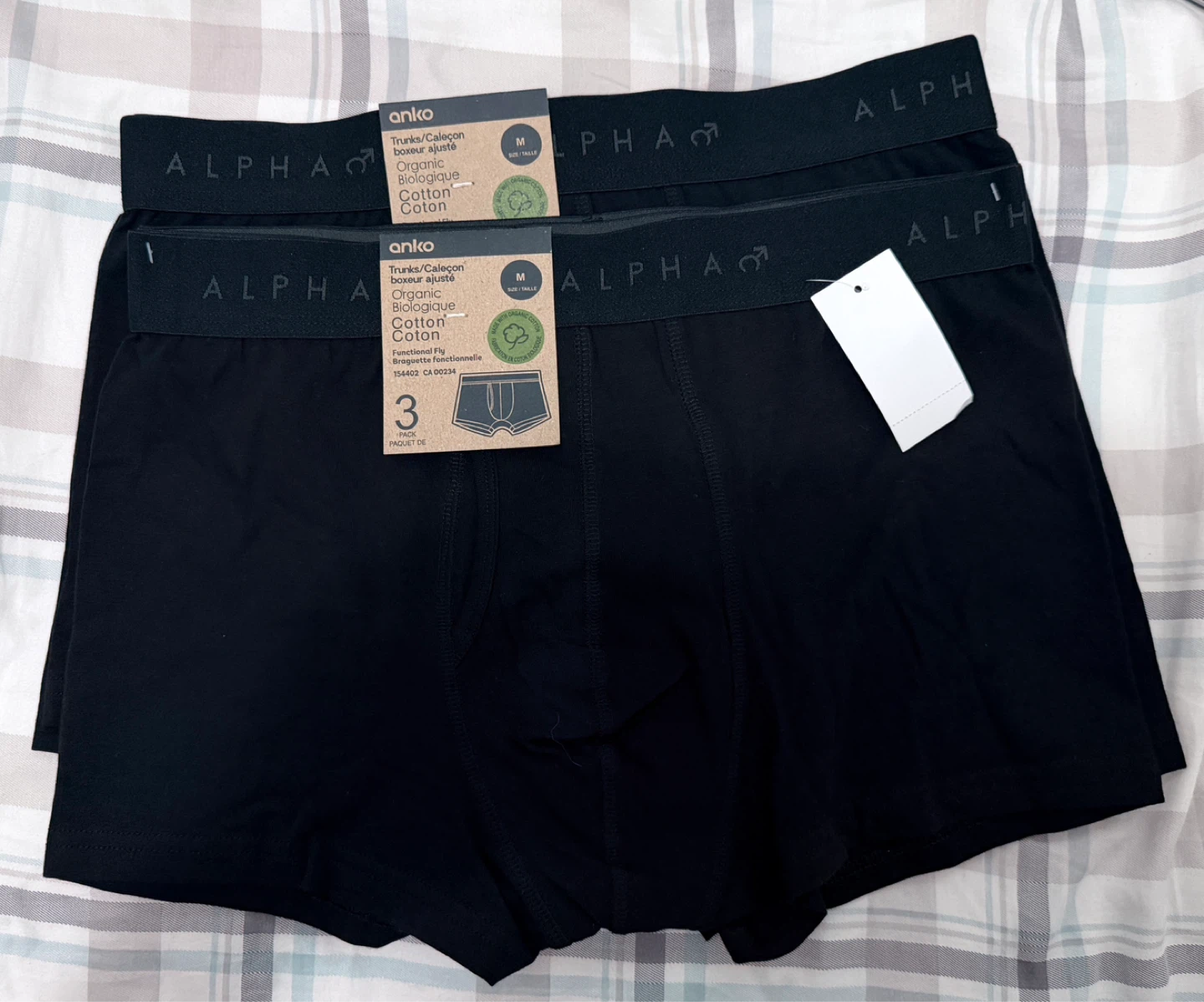 Anko Organic Cotton Trunks - Size M (5 Pack) - photo 2