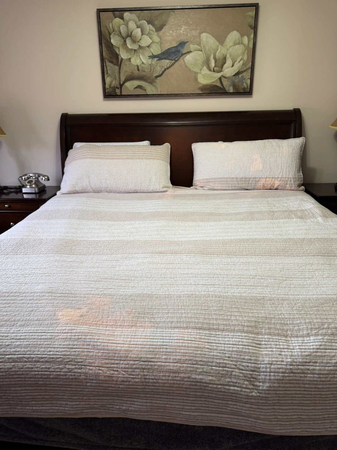 Chestnut king bedroom set