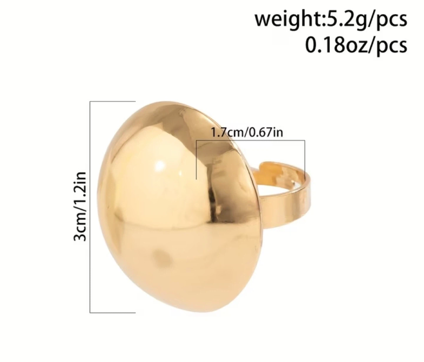 Statement Ring – Silver - photo 3