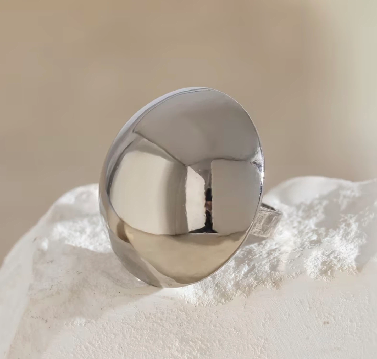 Statement Ring – Silver - photo 2