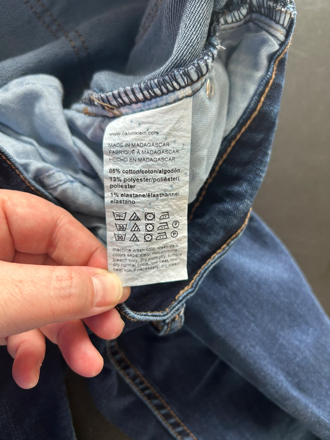 Calvin Klein Jeans Slim Straight Jeans 34x32 - photo 4