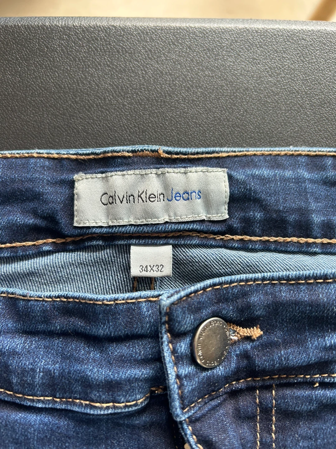 Calvin Klein Jeans Slim Straight Jeans 34x32 - photo 2