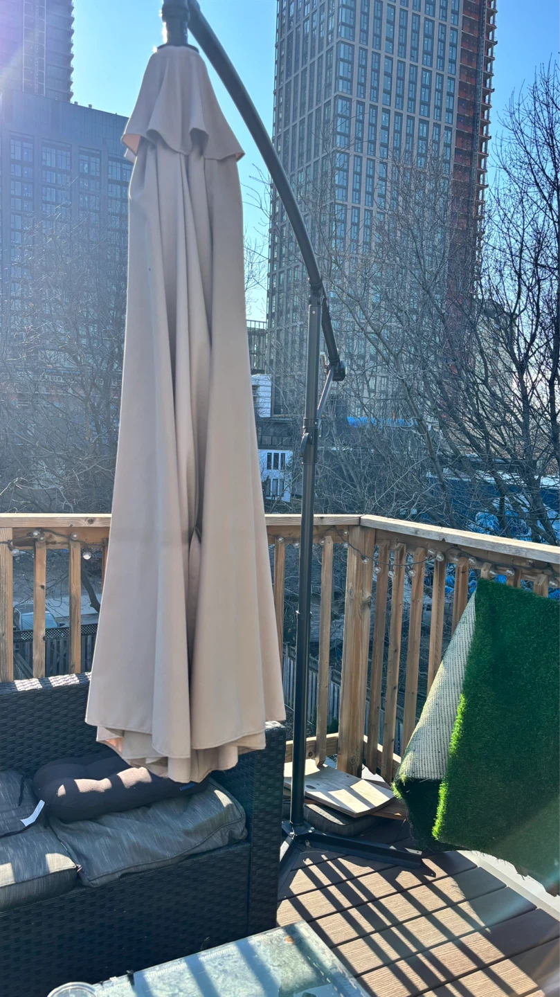 Large Patio Umbrella - Beige - photo 4