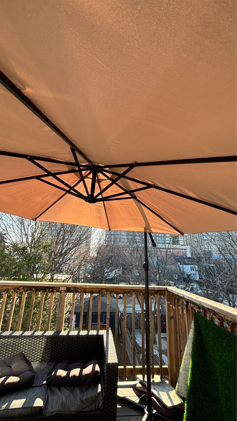 Large Patio Umbrella - Beige