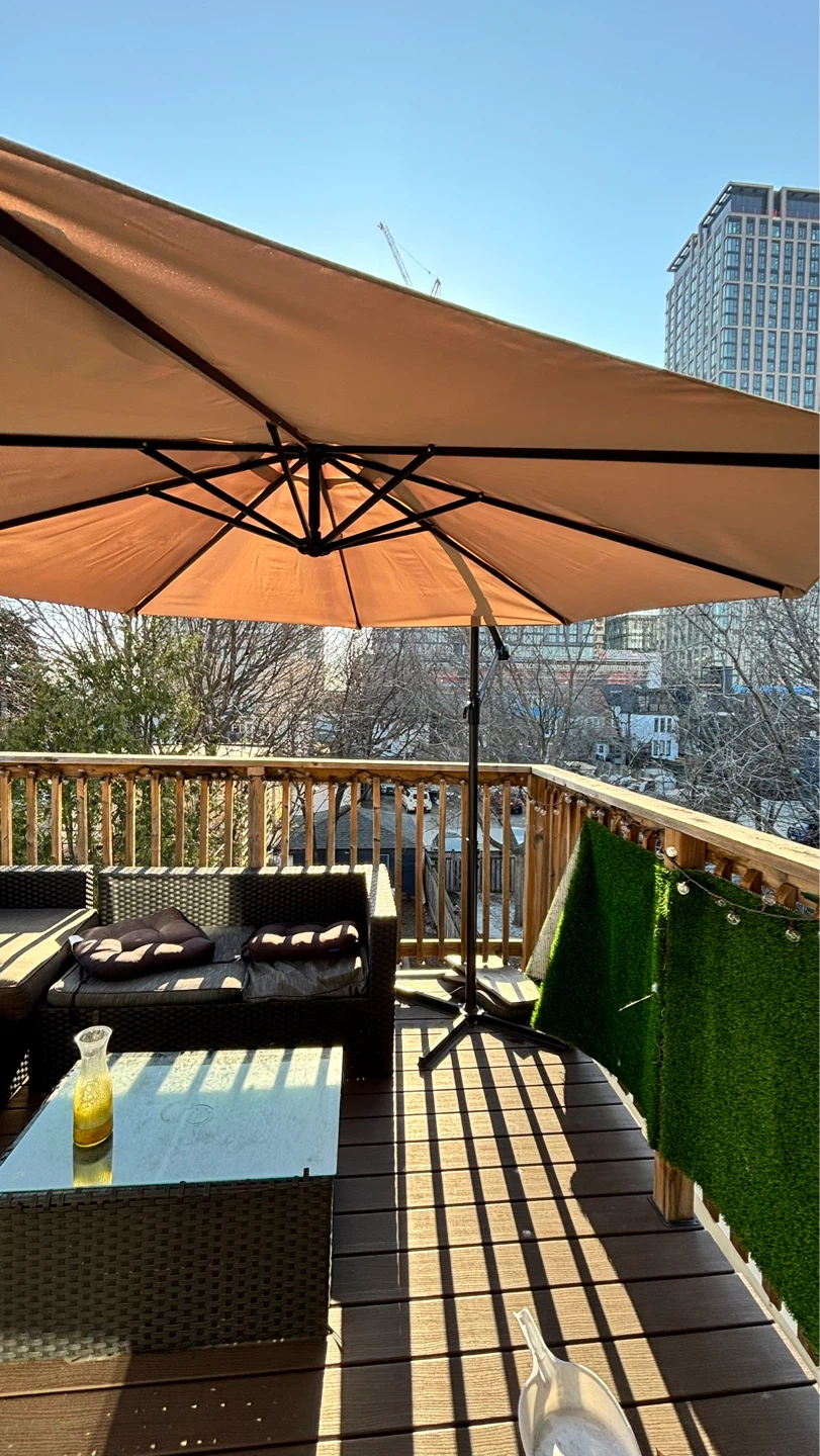 Large Patio Umbrella - Beige - photo 3
