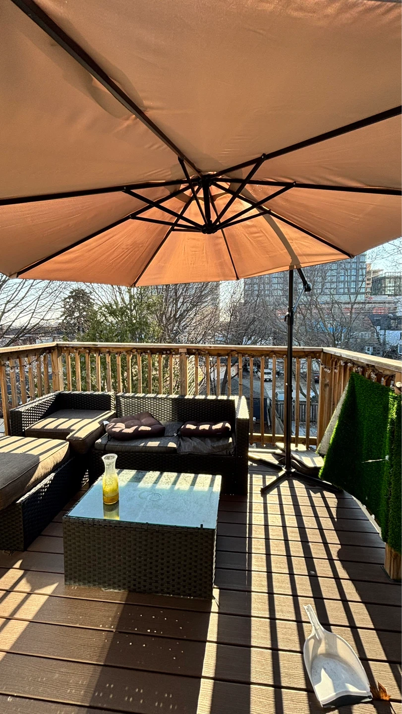 Large Patio Umbrella - Beige - photo 2