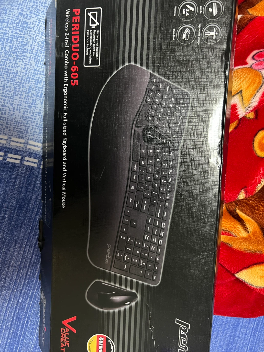 Periduo 605 Ergonomic Keyboard and Mouse Combo