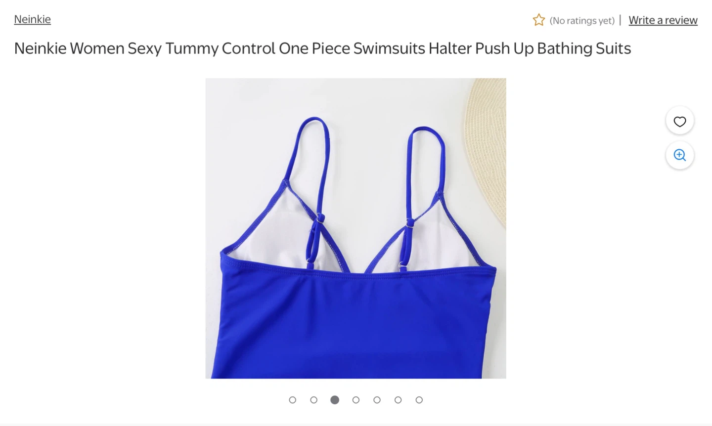 New M Women's Tummy Control One Piece Swimsuit - photo 3